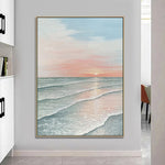 Handmade Abstract Seascape Oil Painting NAYVOSEA051
