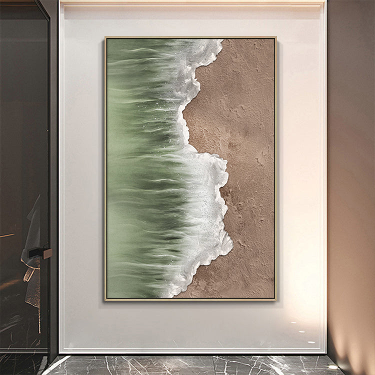 Handmade Abstract Seascape Oil Painting NAYVOSEA053