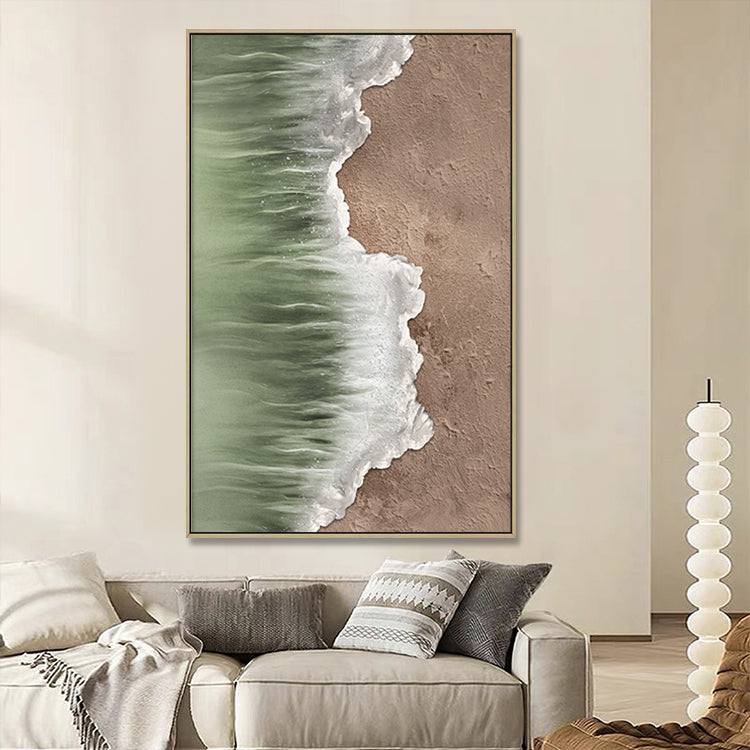 Handmade Abstract Seascape Oil Painting NAYVOSEA053