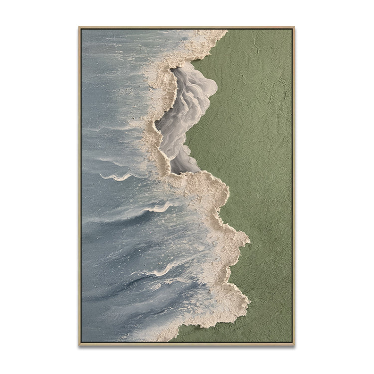 Handmade Abstract Seascape Oil Painting NAYVOSEA055