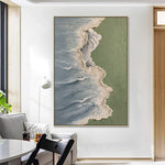 Handmade Abstract Seascape Oil Painting NAYVOSEA055
