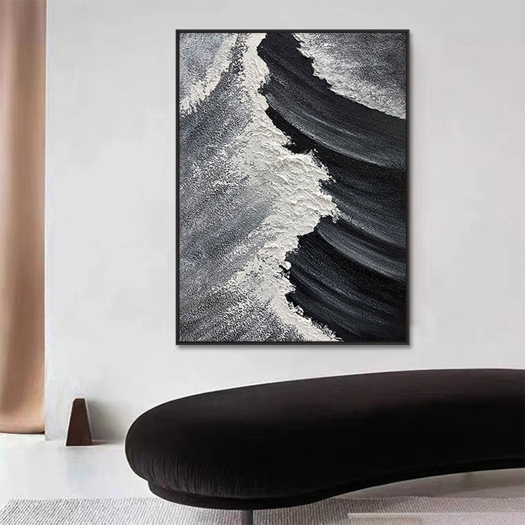 Handmade Abstract Seascape Oil Painting NAYVOSEA056