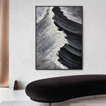 Handmade Abstract Seascape Oil Painting NAYVOSEA056