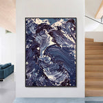 Handmade Abstract Seascape Oil Painting NAYVOSEA057