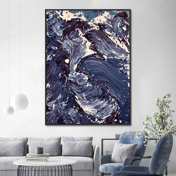 Handmade Abstract Seascape Oil Painting NAYVOSEA057