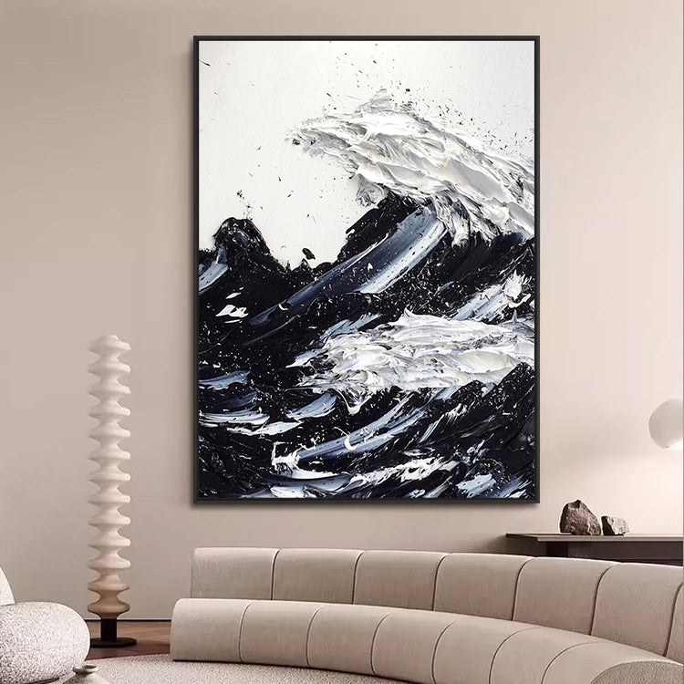 Handmade Abstract Seascape Oil Painting NAYVOSEA058