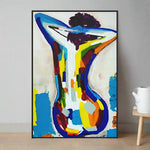 Handmade Abstract Figures Oil Painting NAYVOFIG048