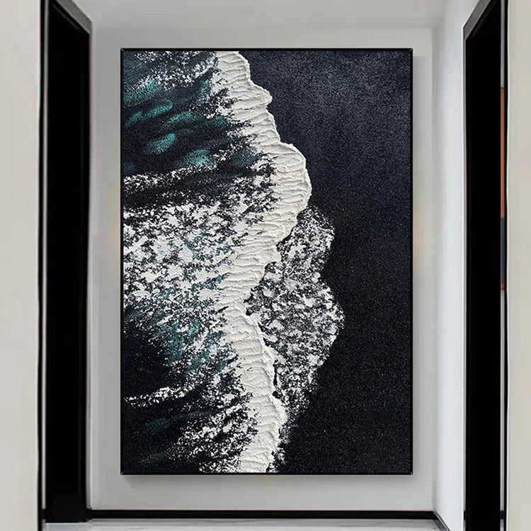 Handmade Abstract Seascape Oil Painting NAYVOSEA060