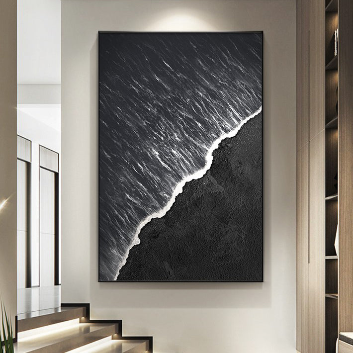 Handmade Abstract Seascape Oil Painting NAYVOSEA061