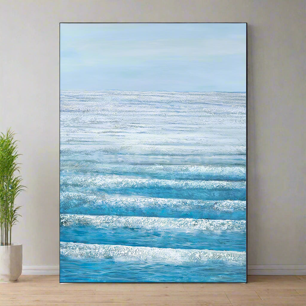 Handmade Abstract Seascape Oil Painting NAYVOSEA062