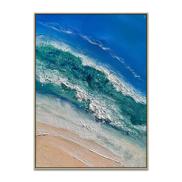 Handmade Abstract Seascape Oil Painting NAYVOSEA063