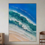 Handmade Abstract Seascape Oil Painting NAYVOSEA063