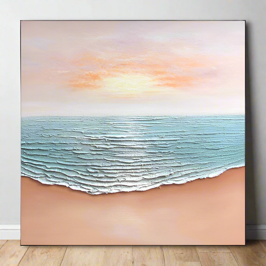 Handmade Abstract Seascape Oil Painting NAYVOSEA067