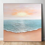 Handmade Abstract Seascape Oil Painting NAYVOSEA067