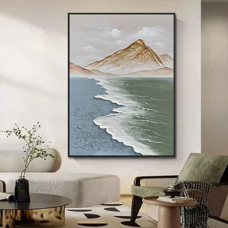 Handmade Abstract Seascape Oil Painting NAYVOSEA072