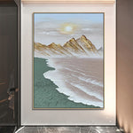 Handmade Abstract Seascape Oil Painting NAYVOSEA073