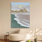 Handmade Abstract Seascape Oil Painting NAYVOSEA073