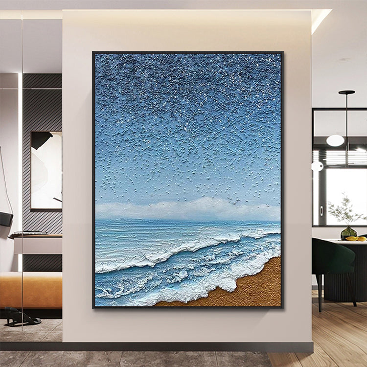 Handmade Abstract Seascape Oil Painting NAYVOSEA074