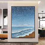 Handmade Abstract Seascape Oil Painting NAYVOSEA074