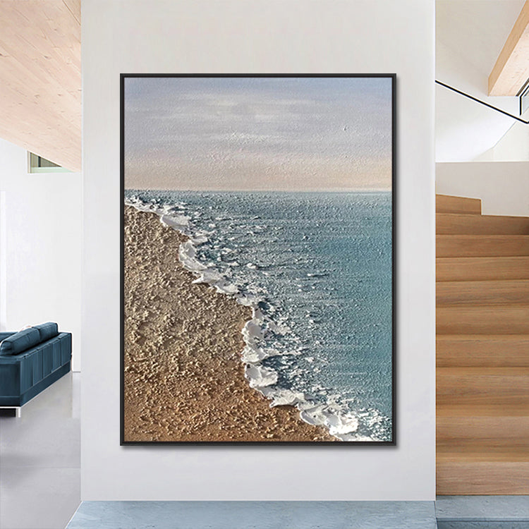 Handmade Abstract Seascape Oil Painting NAYVOSEA075