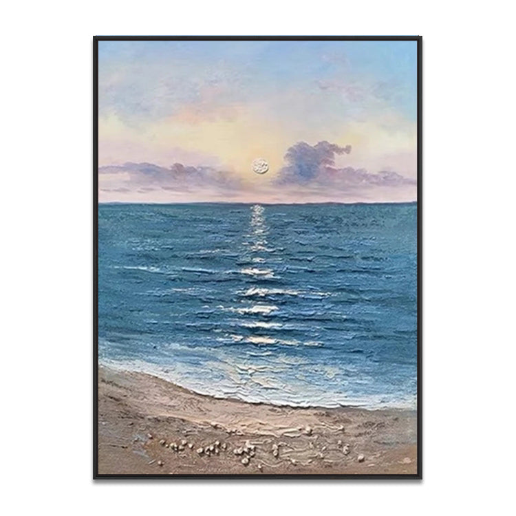 Handmade Abstract Seascape Oil Painting NAYVOSEA076