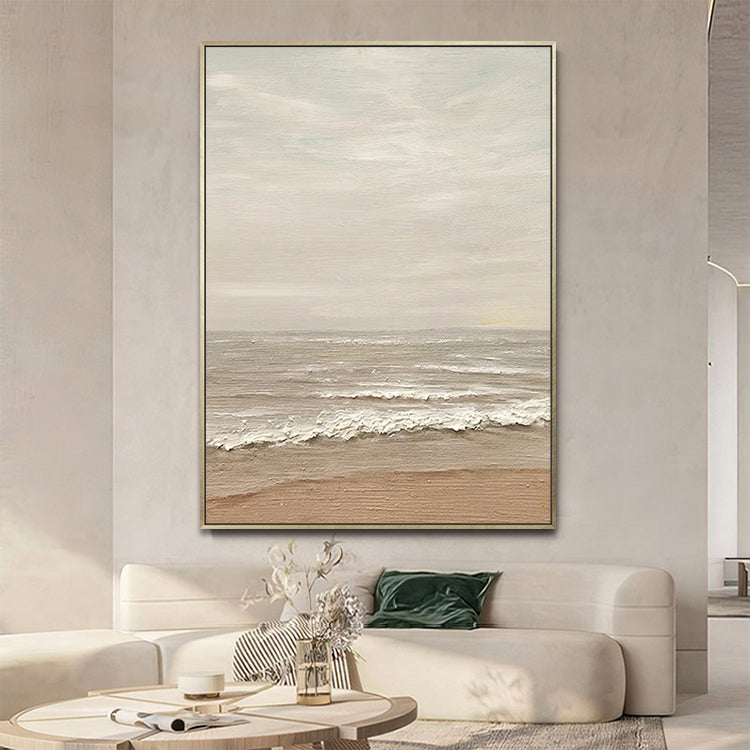 Handmade Abstract Seascape Oil Painting NAYVOSEA077