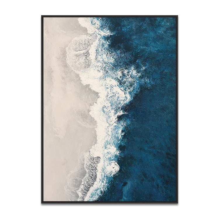 Handmade Abstract Seascape Oil Painting NAYVOSEA081