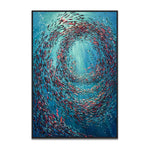 Handmade Abstract Seascape Oil Painting NAYVOSEA083