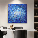 Handmade Abstract Seascape Oil Painting NAYVOSEA084