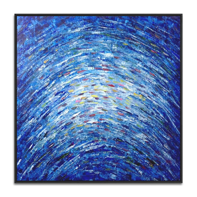 Handmade Abstract Seascape Oil Painting NAYVOSEA084