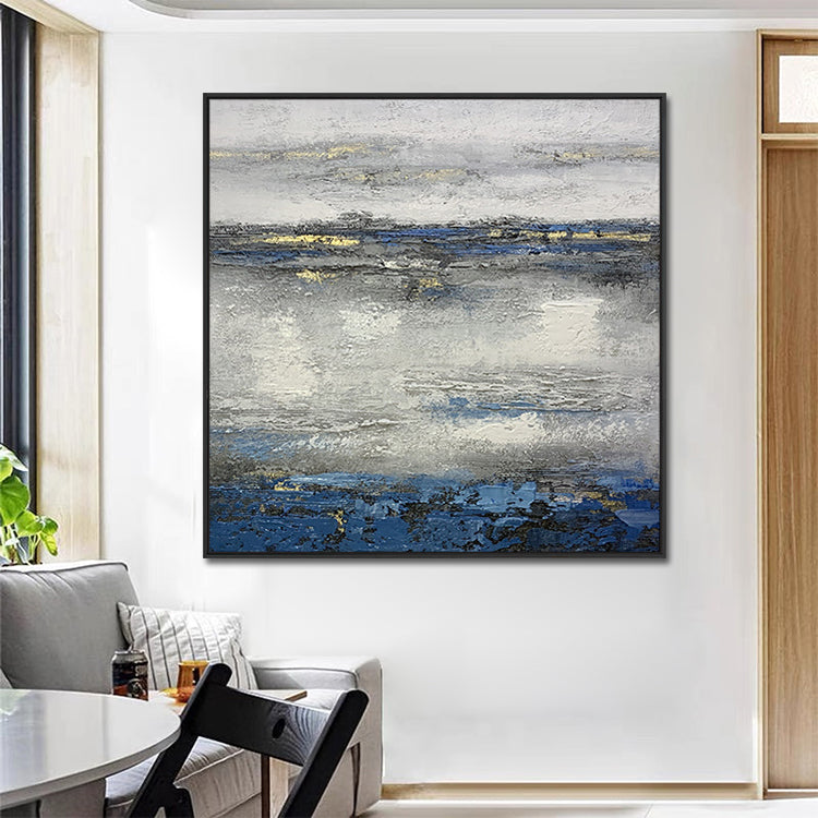 Handmade Abstract Seascape Oil Painting NAYVOSEA085