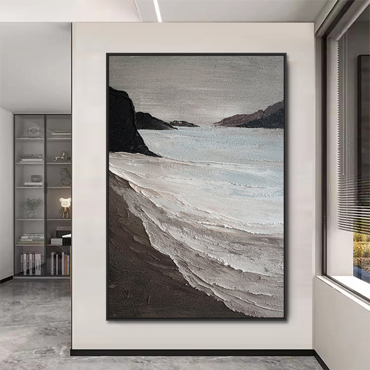 Handmade Abstract Seascape Oil Painting NAYVOSEA086