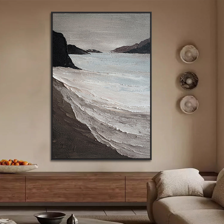 Handmade Abstract Seascape Oil Painting NAYVOSEA086