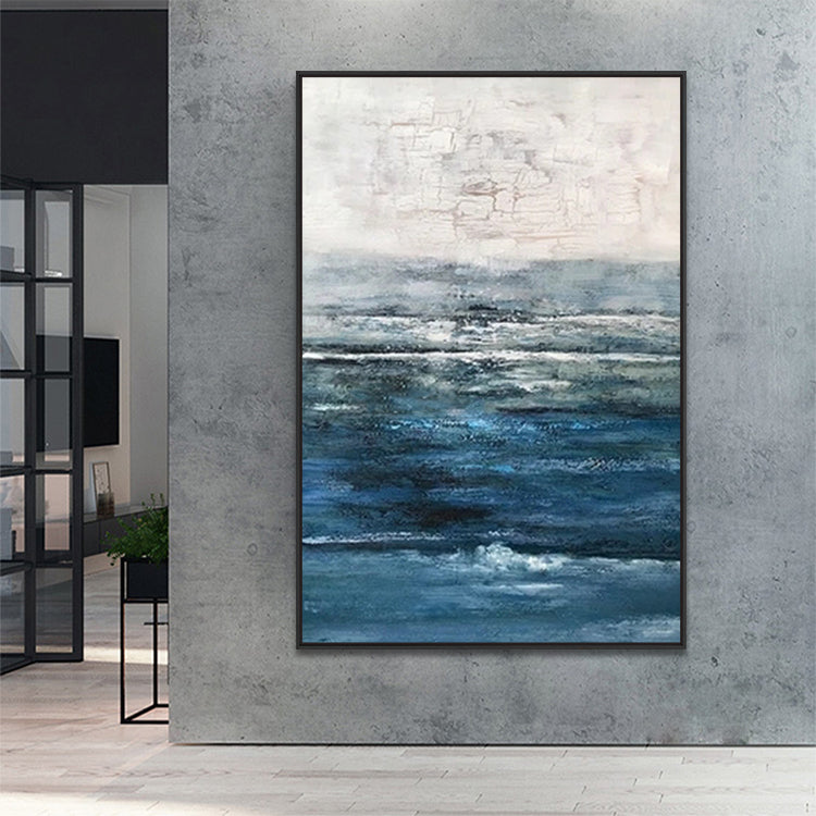 Handmade Abstract Seascape Oil Painting NAYVOSEA088