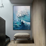 Handmade Abstract Seascape Oil Painting NAYVOSEA092