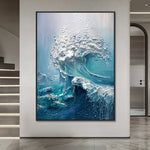 Handmade Abstract Seascape Oil Painting NAYVOSEA092