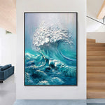 Handmade Abstract Seascape Oil Painting NAYVOSEA093