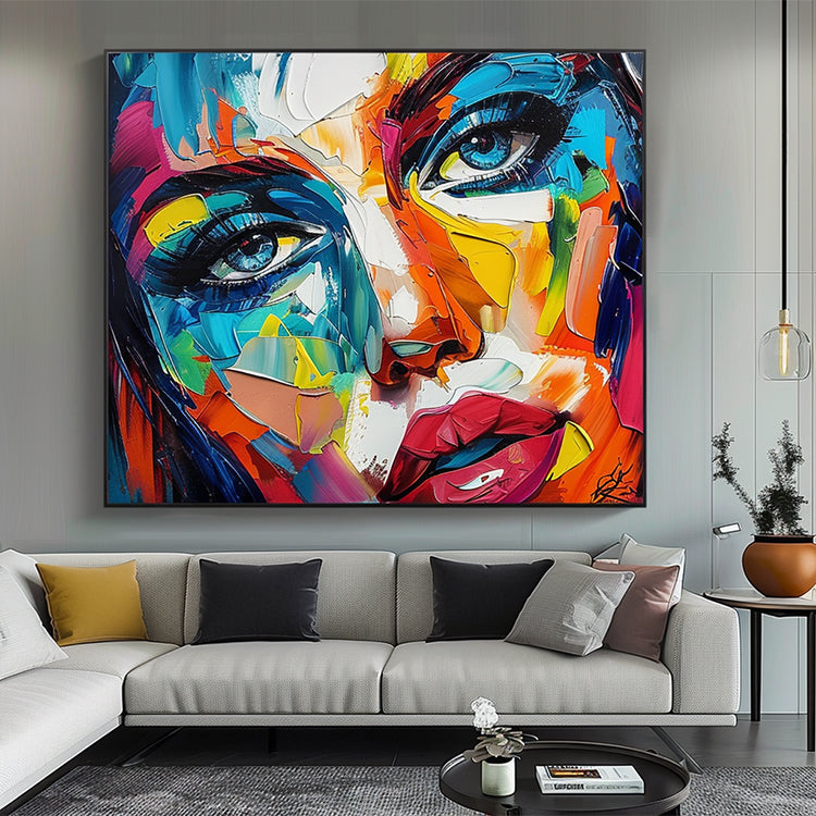 Handmade Abstract Figures Oil Painting NAYVOFIG073