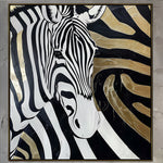 Handmade Abstract Animals Oil Painting NAYVOANI0035