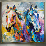 Handmade Abstract Animals Oil Painting NAYVOANI0039