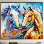 Handmade Abstract Animals Oil Painting NAYVOANI0040