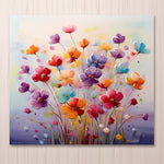 Handmade Abstract Flowers Oil Painting NAYVOFLO093