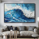 Handmade Abstract Seascape Oil Painting NAYVOSEA098
