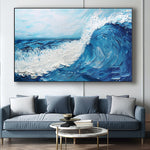 Handmade Abstract Seascape Oil Painting NAYVOSEA100