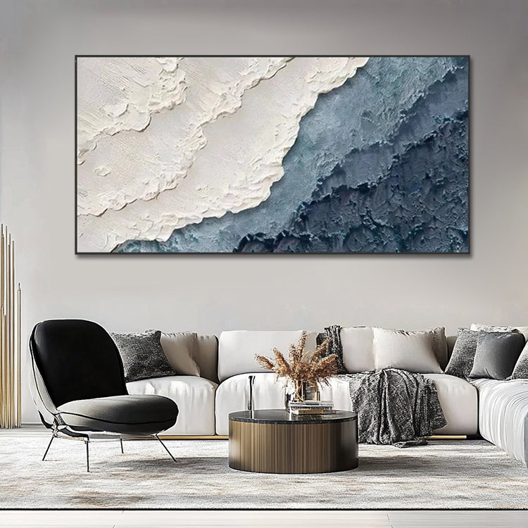 Handmade Abstract Seascape Oil Painting NAYVOSEA102
