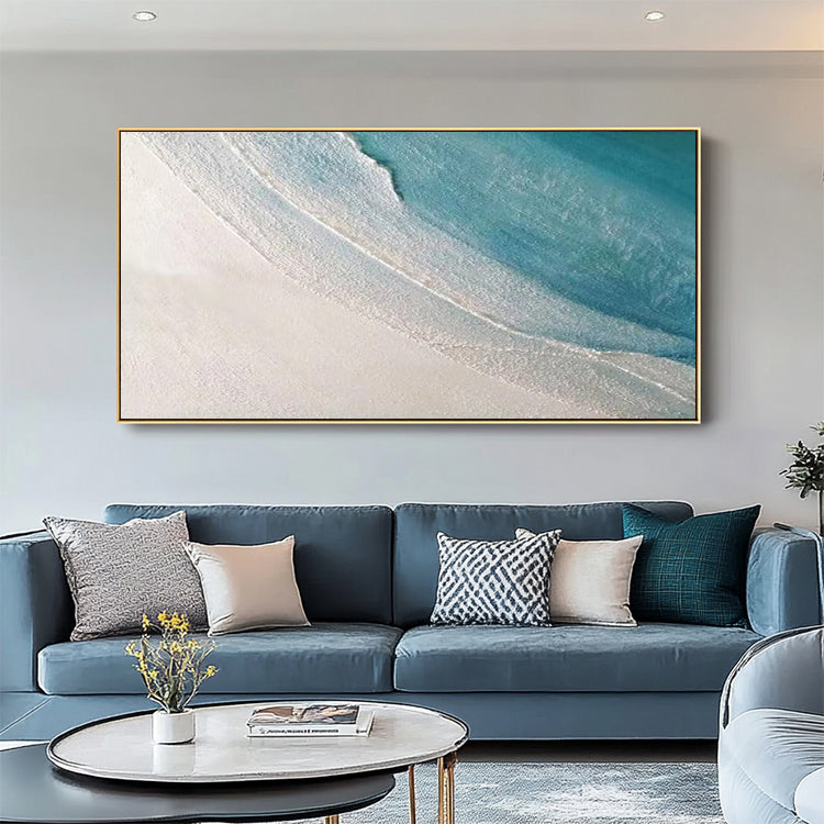 Handmade Abstract Seascape Oil Painting NAYVOSEA104