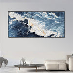 Handmade Abstract Seascape Oil Painting NAYVOSEA107