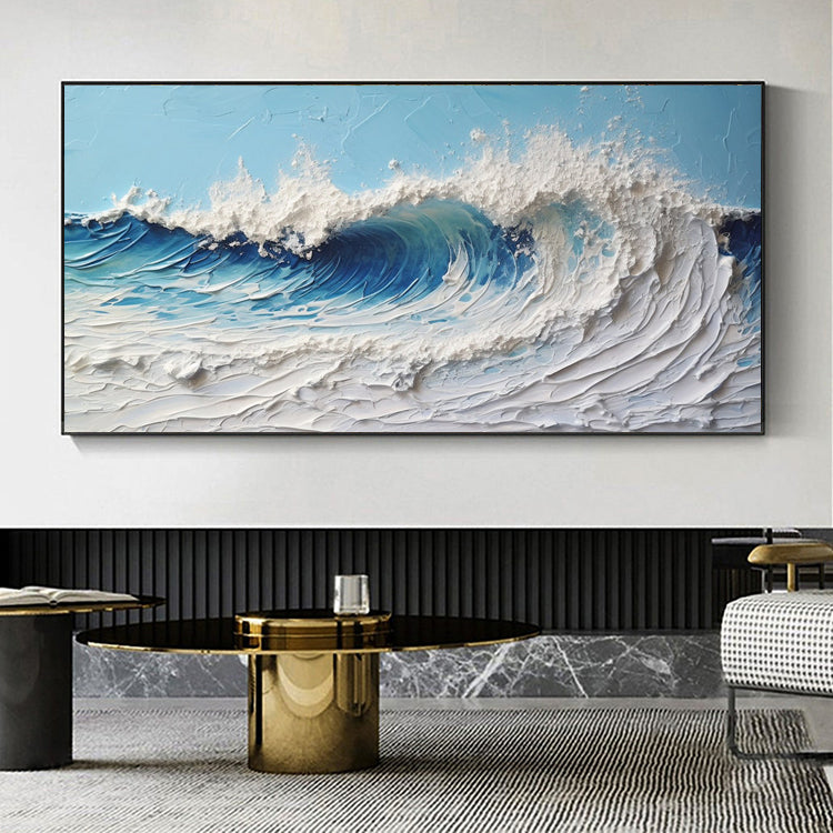 Handmade Abstract Seascape Oil Painting NAYVOSEA108