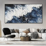 Handmade Abstract Seascape Oil Painting NAYVOSEA110