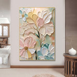 Handmade Abstract Flowers Oil Painting NAYVOFLO089